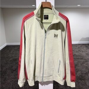 Needles x Maxfield Mint Green / Red Velour Track Jacket